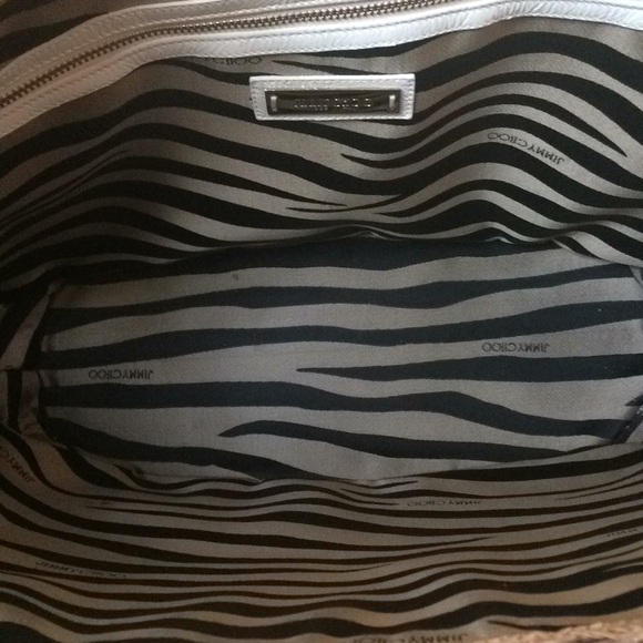 Jimmy Choo Straw Glitter Tote - Picture 5 of 8